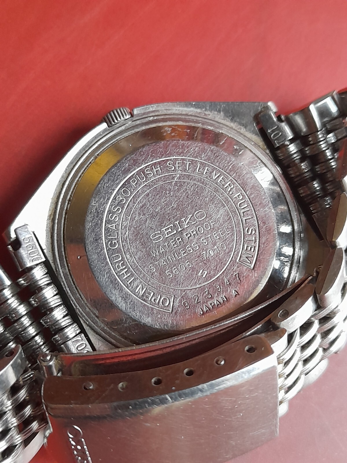 Rare Vintage SEIKO LM 5606-7010 23j Mens Automatic Watch _3047