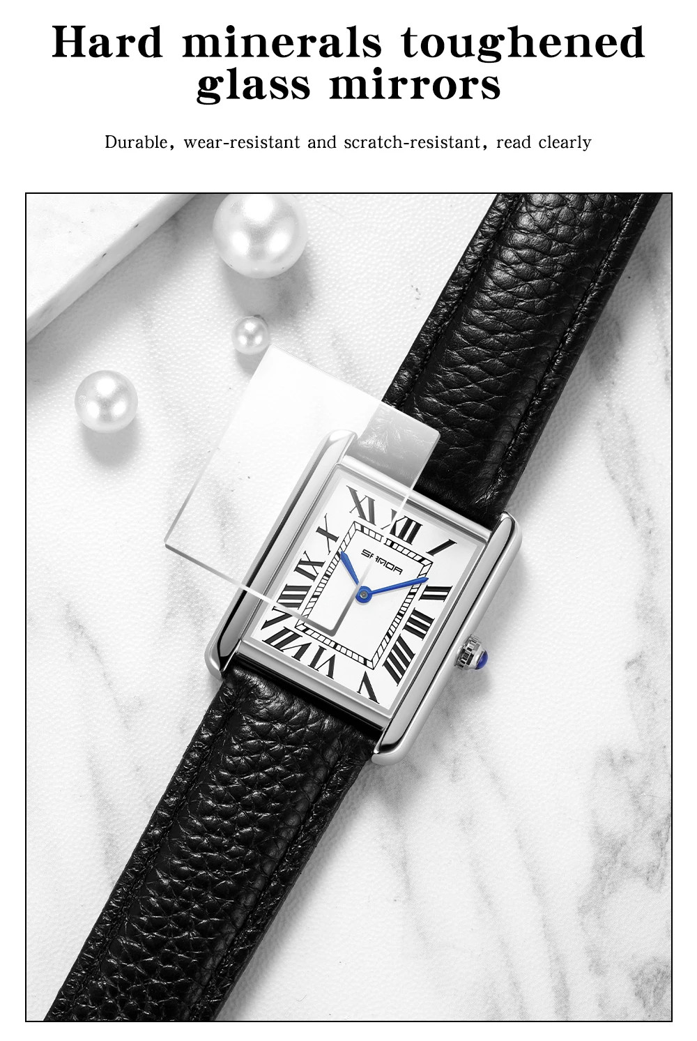 Fashion Roman Time scale 1108 Rectangular Couple Frank Watch Silver Luxur