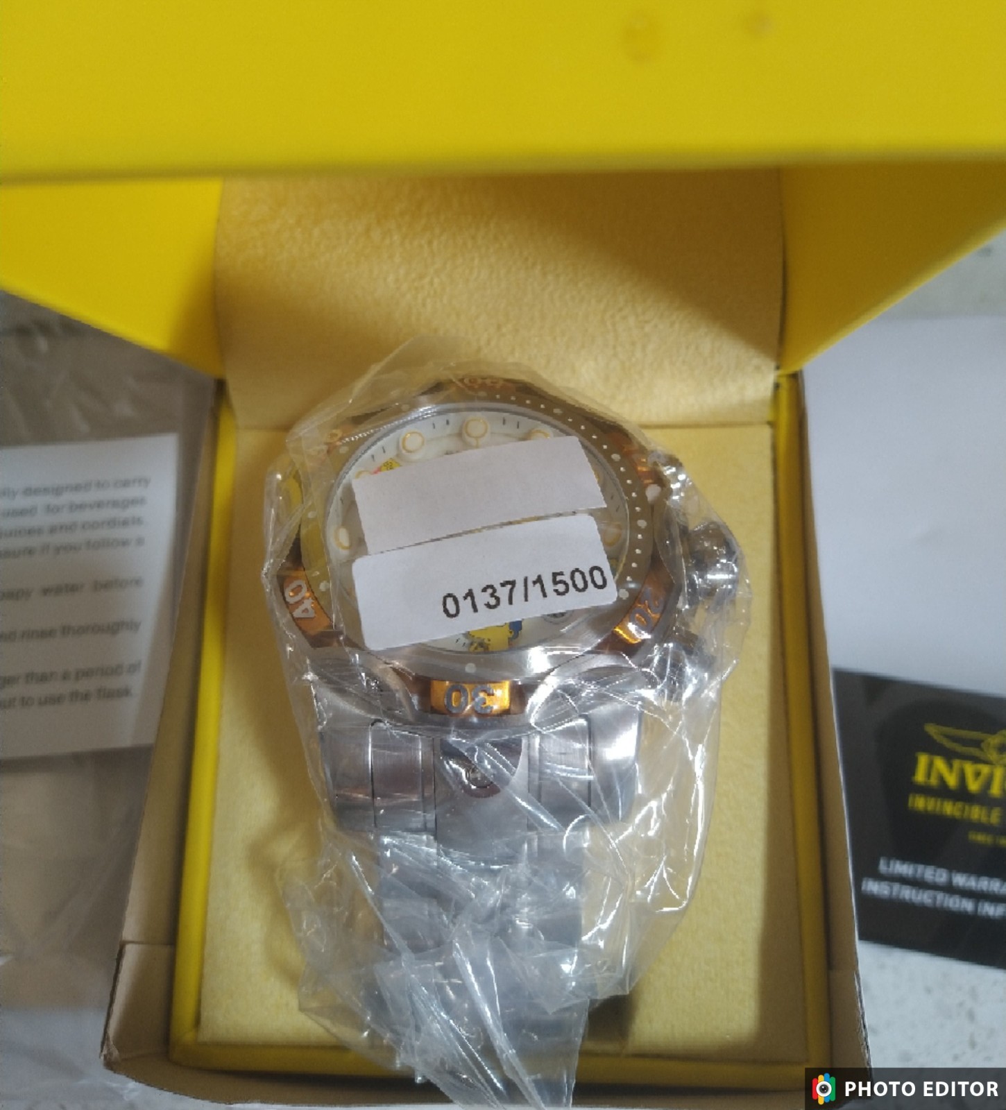 NEW 1000M DIVE CHRONOGRAPH Invicta Simpsons Reserve Model 37008