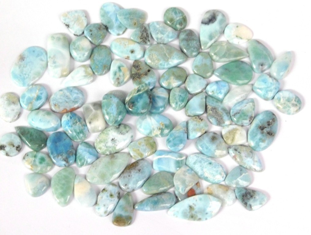 Sky Blue Larimar Loose gemstones For Jewelry Making Wholesale Lot 71250