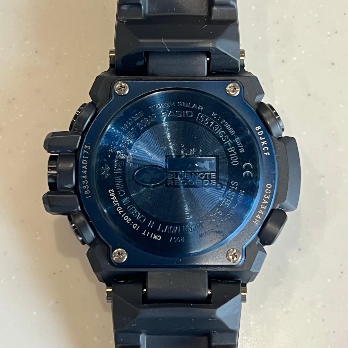 Rare CASIO G-Shock GST B100 Complete with Bluetooth BLUE NOTE RECORDS Collaborat