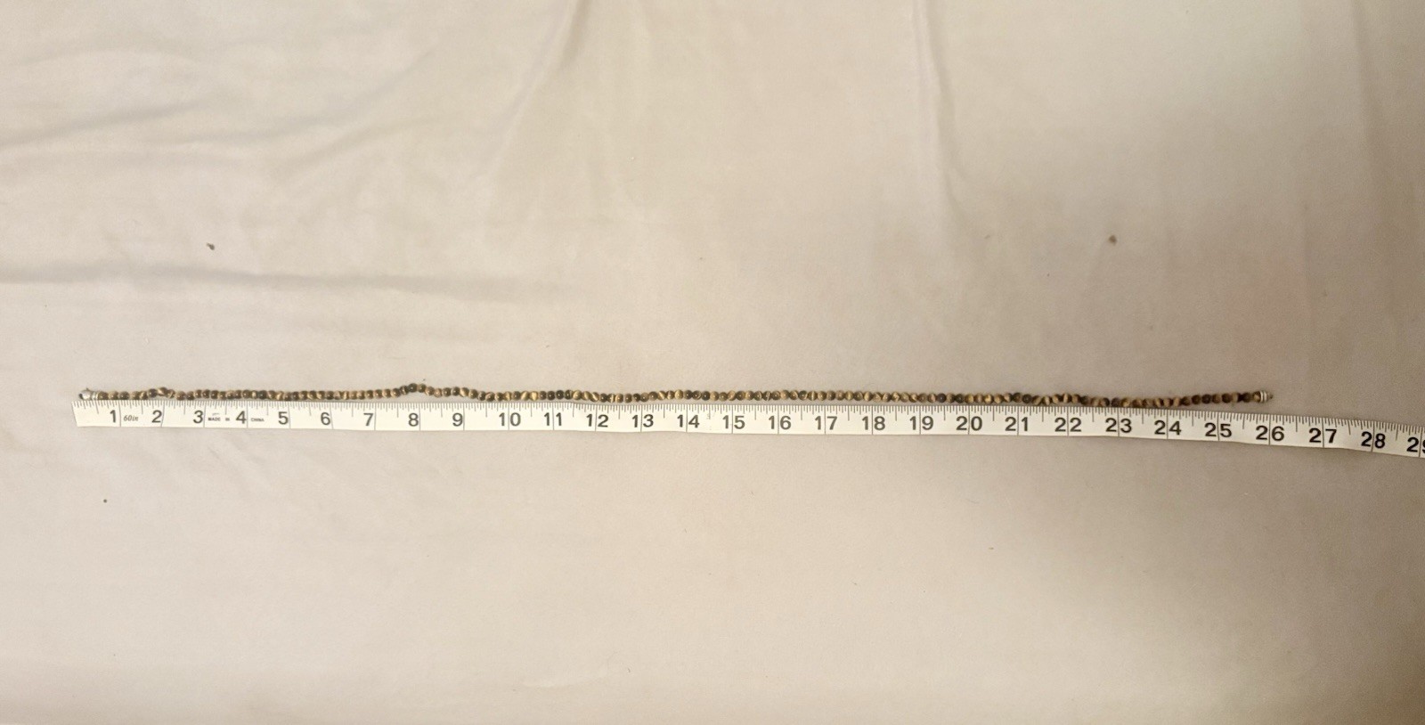 David Yurman Tiger Eye Spiritual Bead Sterling Silver 26” Necklace