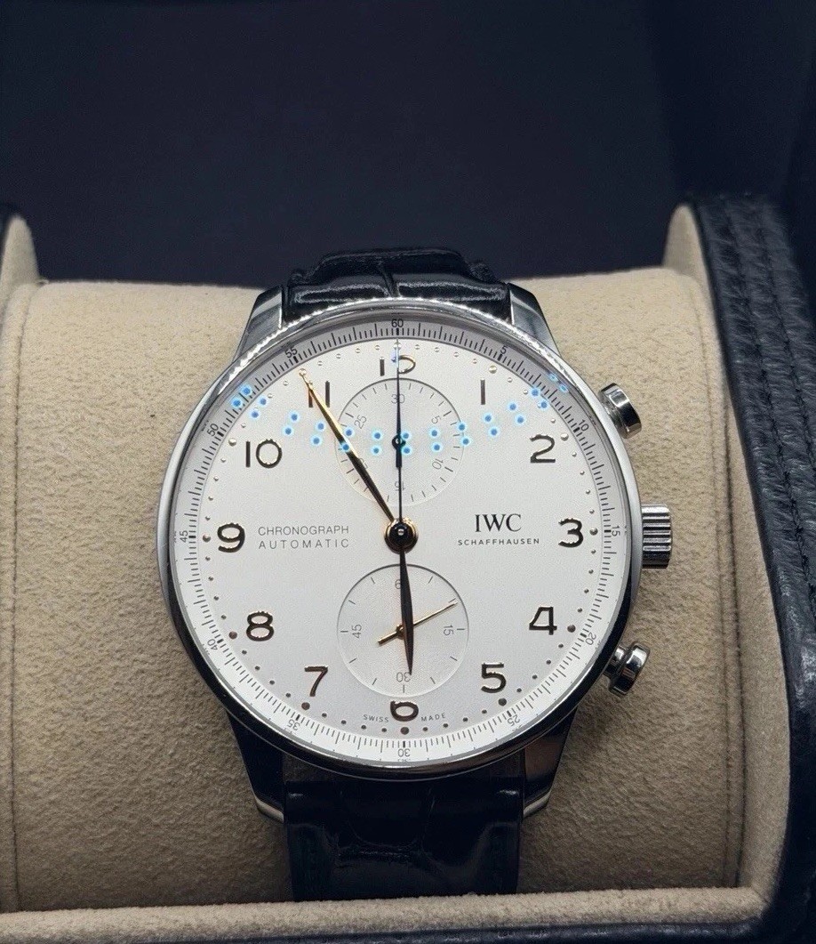 2022 IWC Portuguese Silver Dial Stainless Steel 41mm IW371604 FULLSET W Receipt