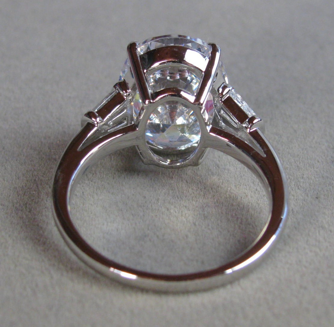 Bradford Sterling Silver Magnificent Beauty CZ Ring 4.8g Size 10 #B177