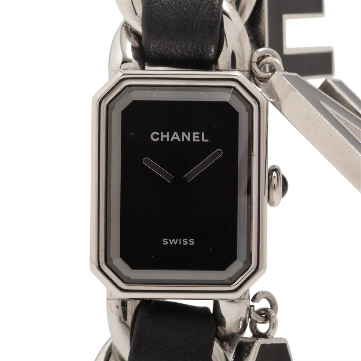 Chanel Première Wanted Doo Chanel H7471 SS SS & Leather QZ black dial