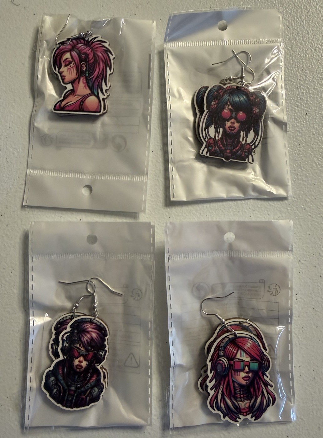 Cyberpunk Themed Earrings