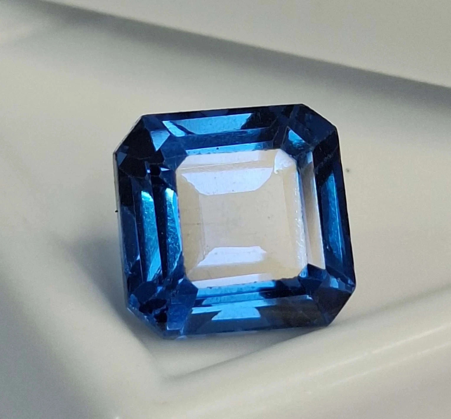 Blue Indicolite Tourmaline Natural Asscher Cut 5 Ct Loose Gemstone Certified