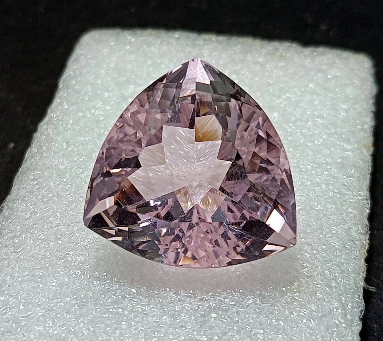 Brazilian Pink Topaz Trillion Cut 58-60 Ct Natural EGL Certified Loose Gemstone