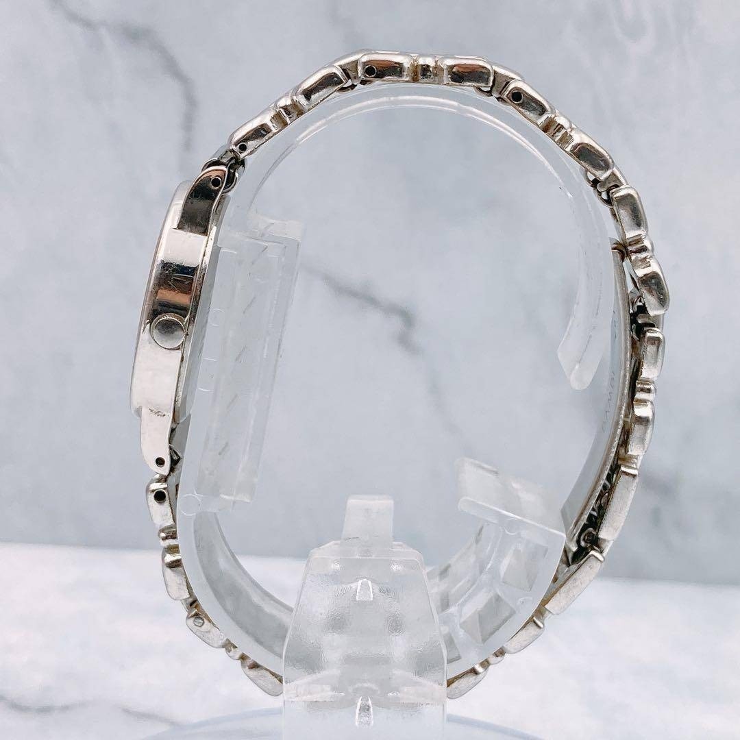 Working item SEIKO ladies’ wristwatch oval shape silver chain belt