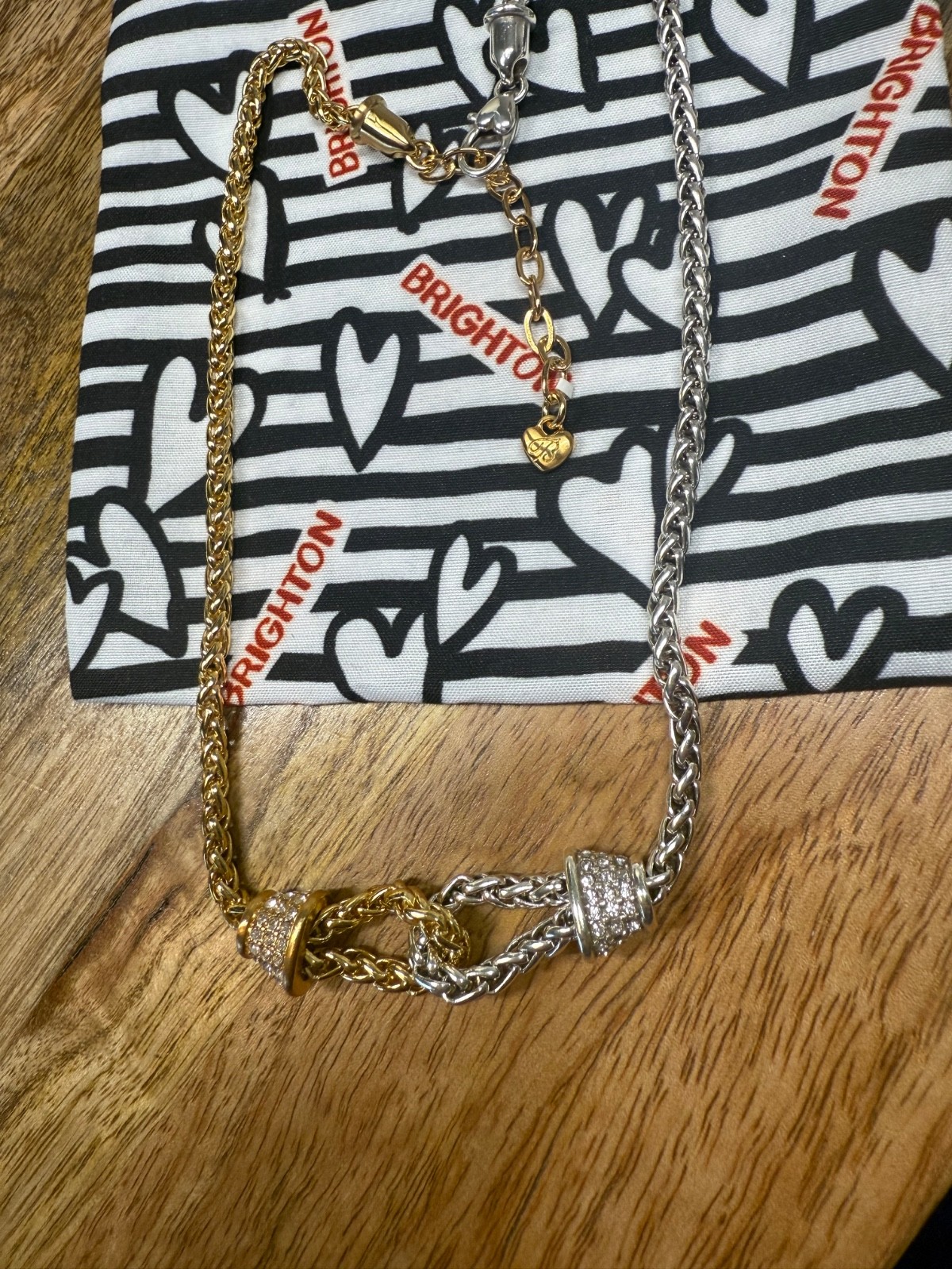 Brighton Meridian Ventus Two Tone Short Necklace 18″