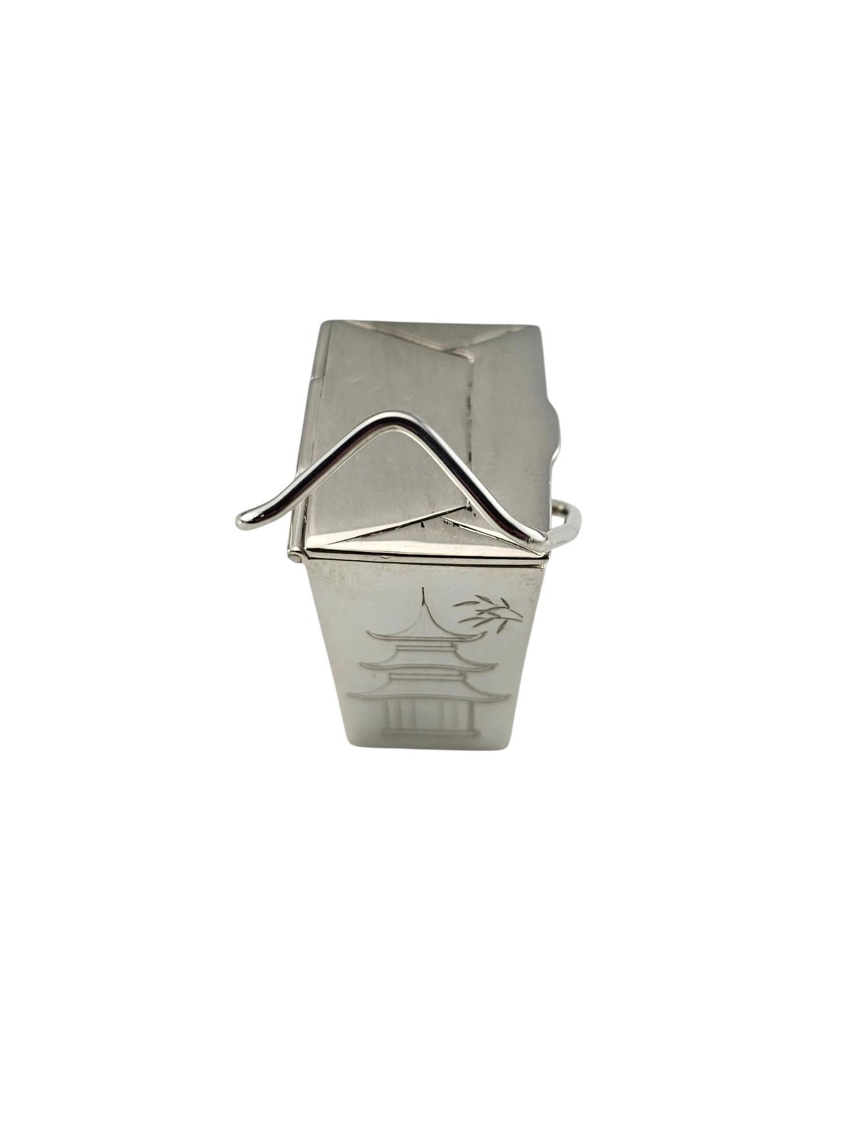 Tiffany & Co. Sterling Silver Chinese Take Out Pill Box #25510