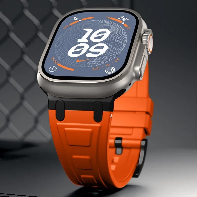 Liquid Silicone Sport Band for Apple Watch 11 10 9 8 7 6 Ultra 3 2 44/45/46/49mm