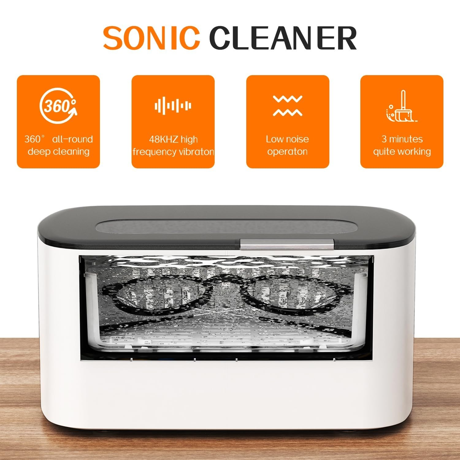 Luxury Ultrasonic Jewelry Cleaning Machine – 600ml Digital Timer Sonic Cleaner