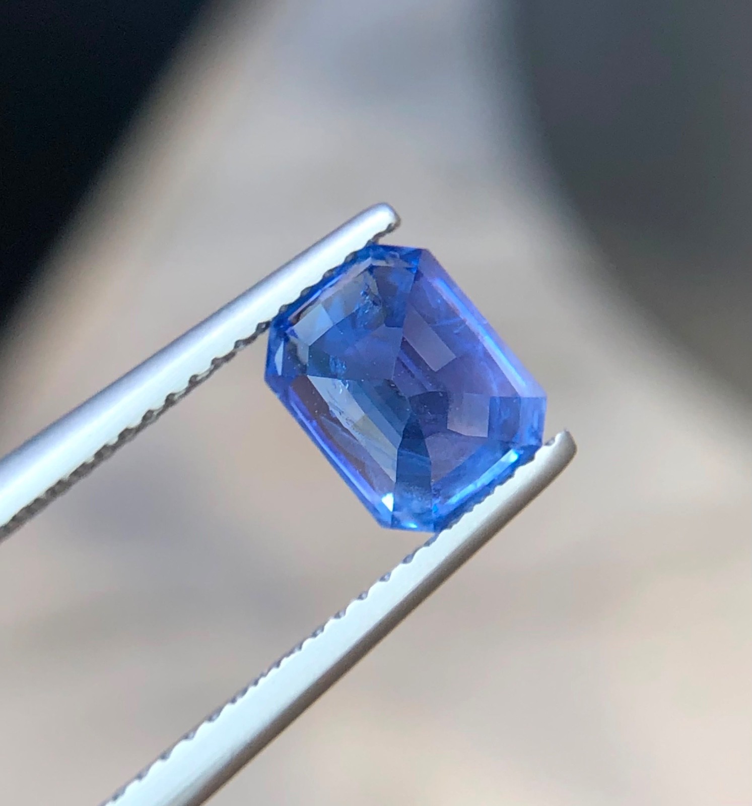 Natural Blue Sapphire 3.17 Ct Octagonal Step Cut NTE ICA GemLab