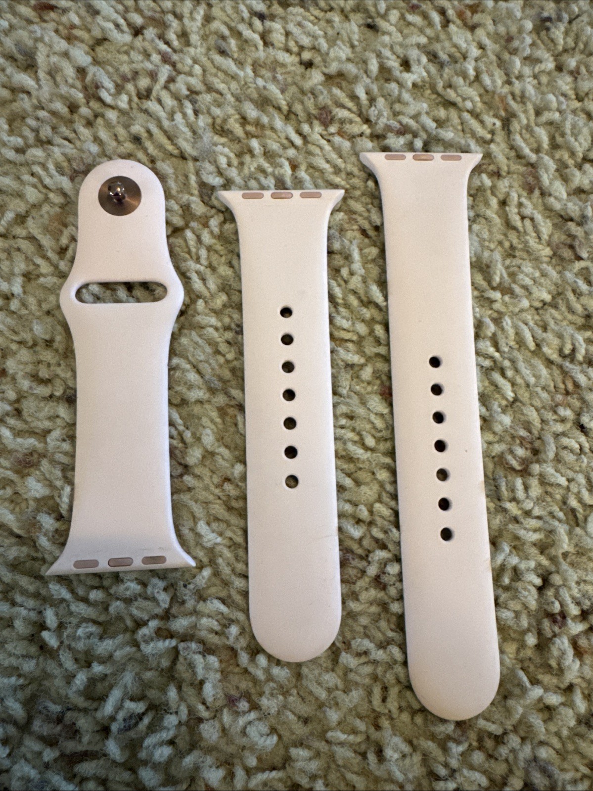 RARE Pink Sand Rose Gold Pin Genuine Apple Sport Band 38mm Watch Strap S/M/L