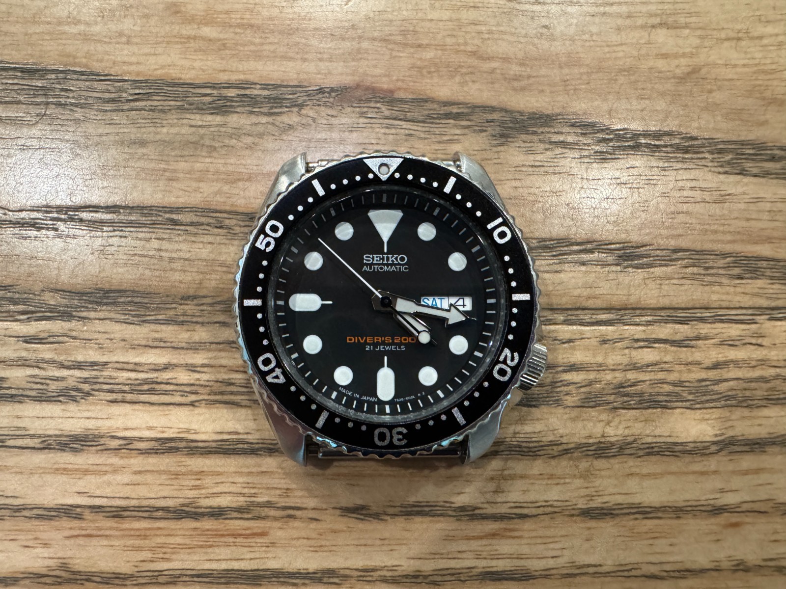 Seiko SKX007J Automatic Dive Watch 7S26-0020 Made in Japan Black 200m Diver
