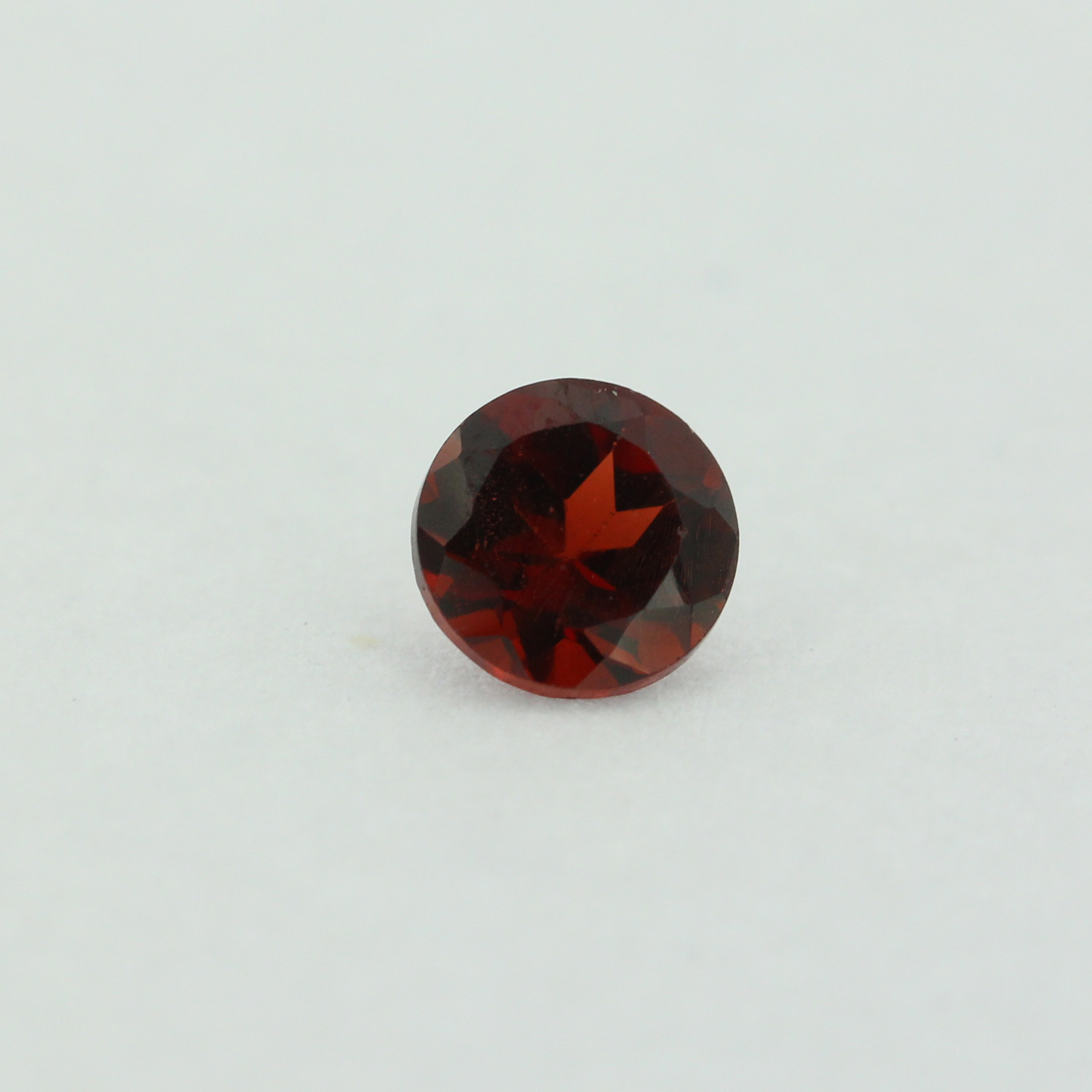 Loose Round Cut Genuine Natural Garnet Stone Single Almandine Red Birthstone