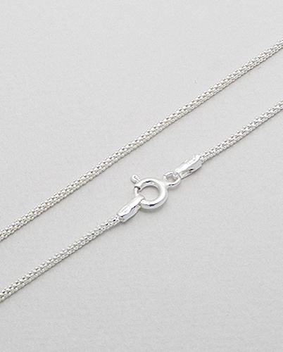 Solid Sterling Silver 18″ = 45cm Braided Chain 1.3mm Thick Italian Beauty 2.05g