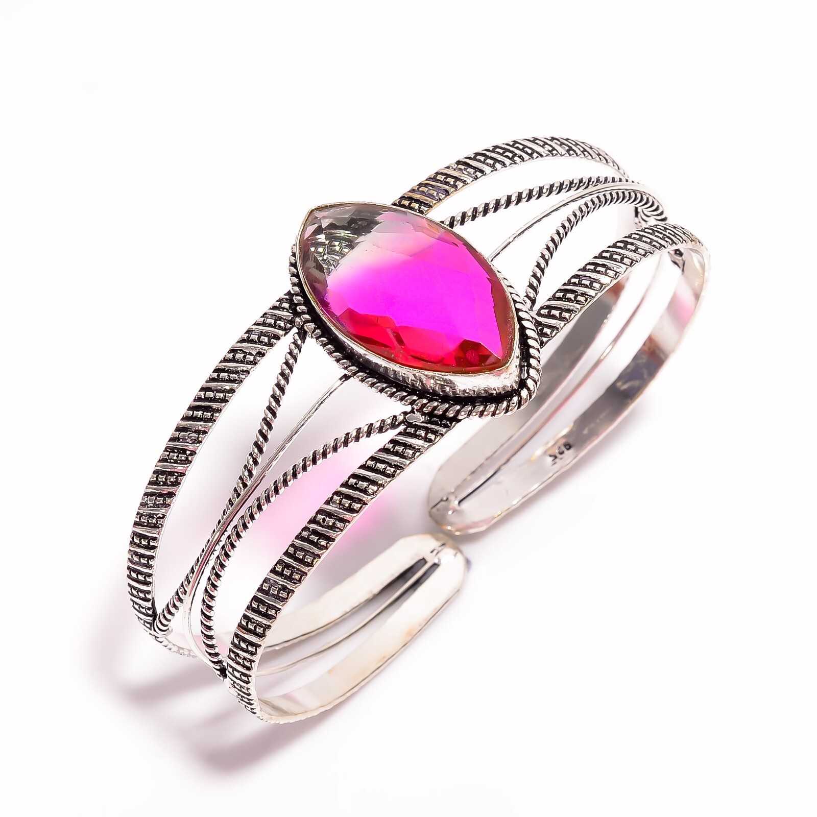 Artisan 925 Solid Sterling Silver Jewelry Cuff