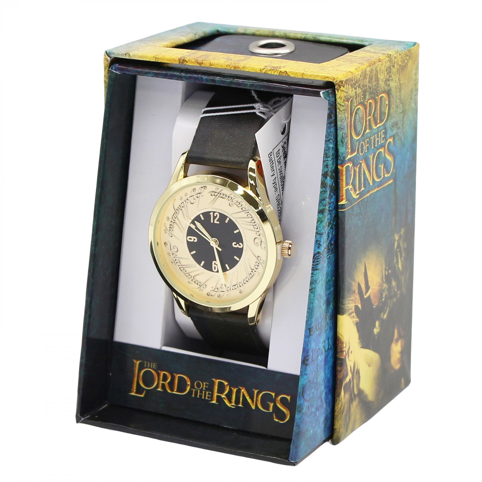 Lord of The Rings The One Crystal Brushed Dial Analog Watch Gold
