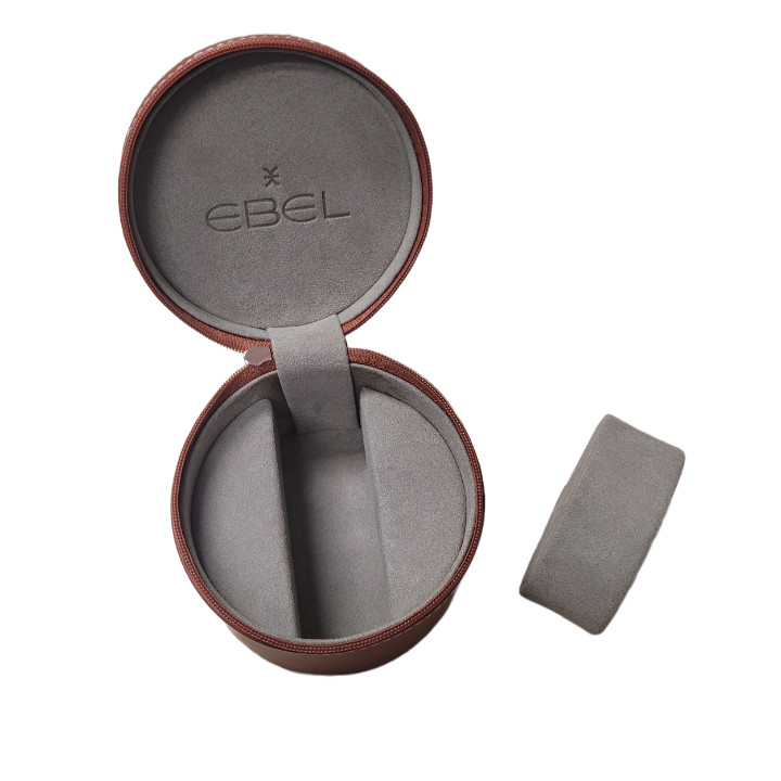 EBEL WATCH TAN LEATHER PRESENTATION DISPLAY GIFT BOX CARD & MANUAL