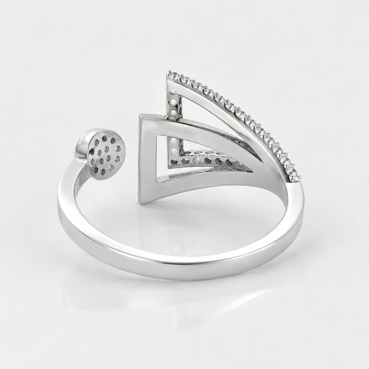 Natural Diamond Round Cut 14K Gifted Engagement Ring Solid White Gold 0.30 Ct