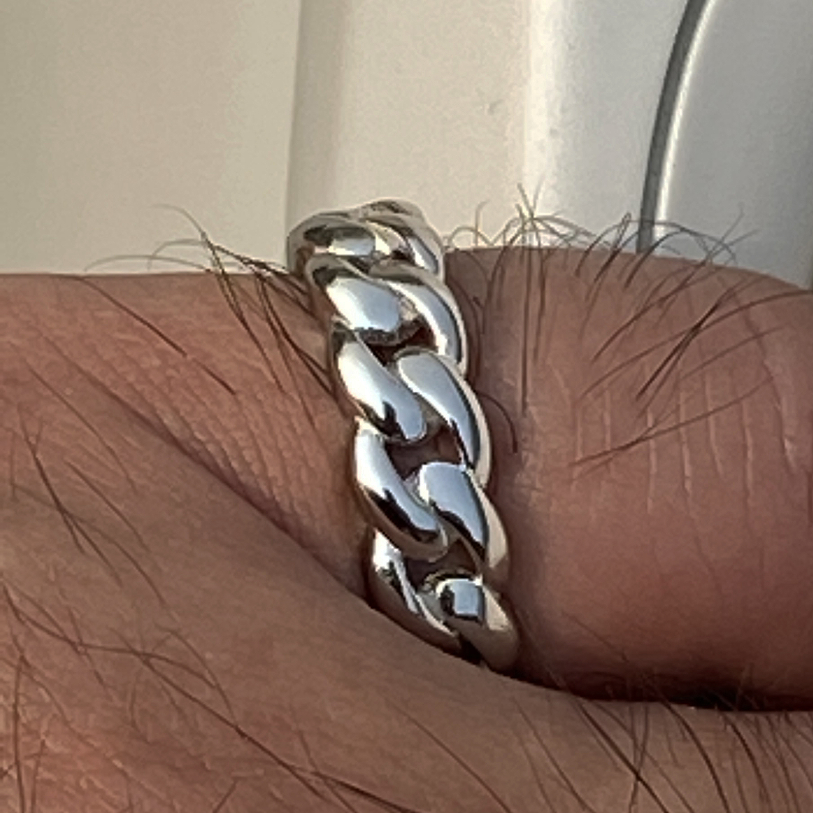 Men’s Real Solid 925 Sterling Silver Ring Miami Cuban Link 6MM Size Pinky 6-13