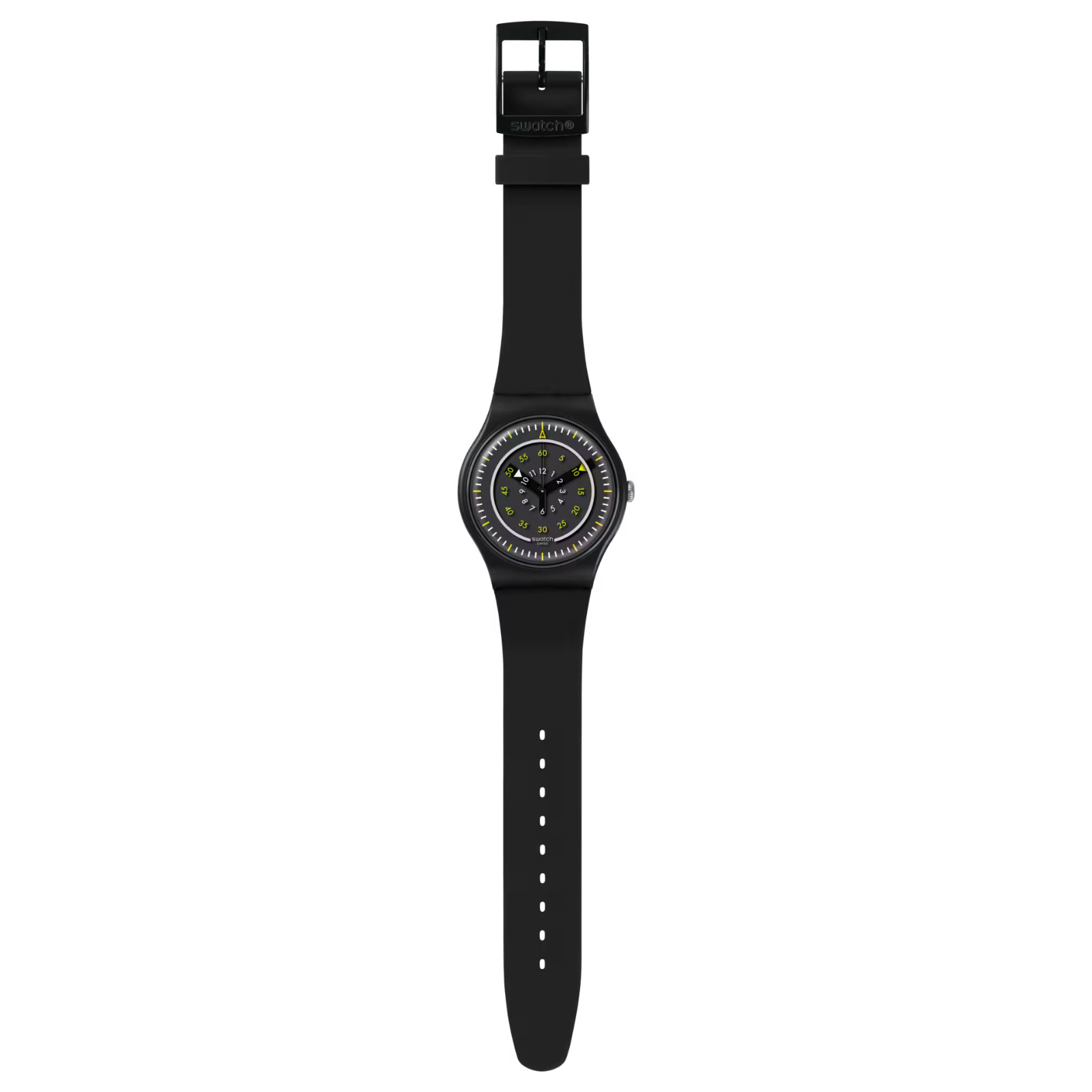 NEW & GENUINE Swatch “Piu Nero” (SUOB157 ) New Gent Swiss Quartz Watch 41mm