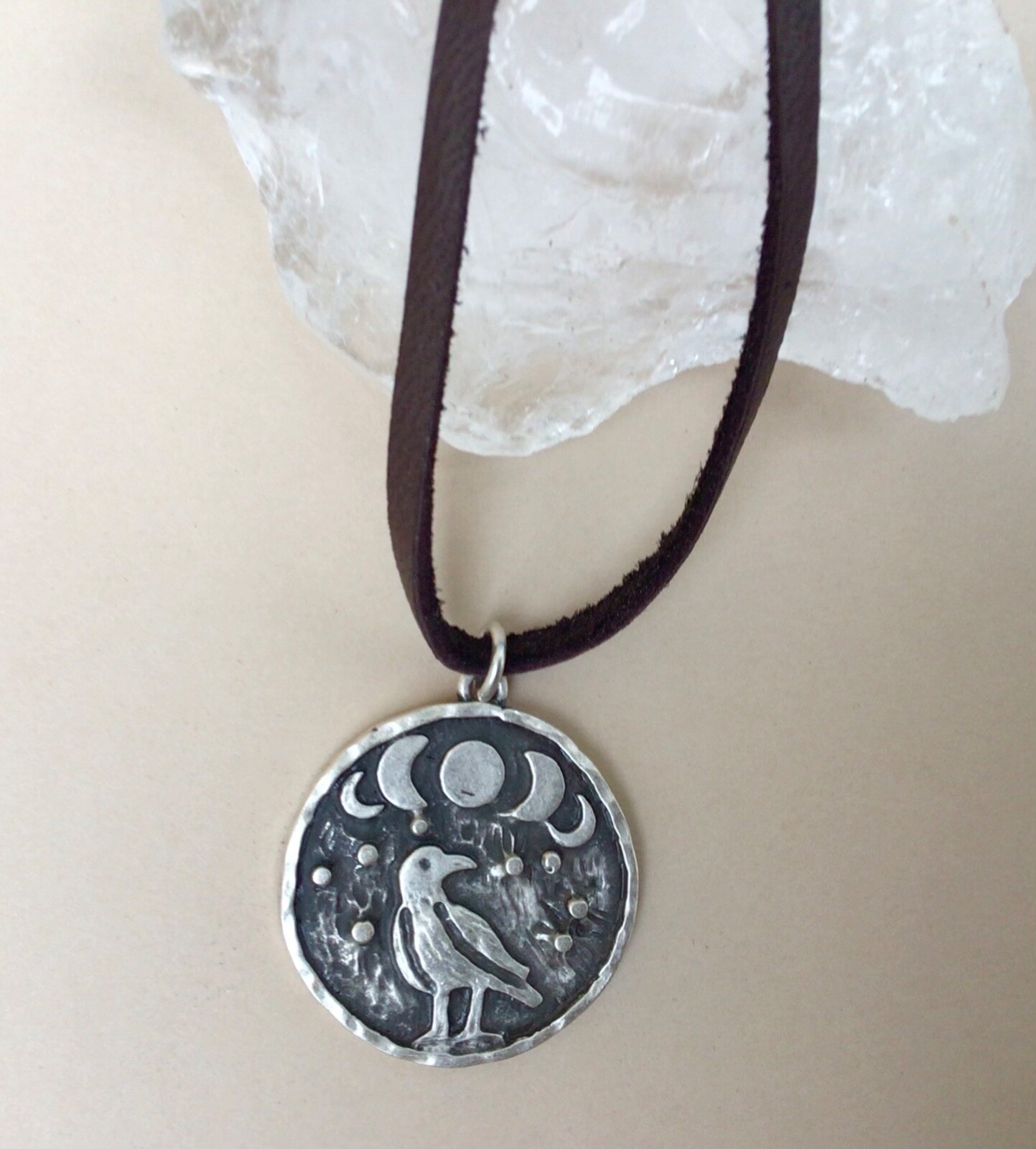 NEW Sundance Charm Necklace genuine leather cord handmade artisan jewelry