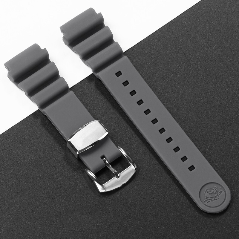 20-22mm for SEIKO Prospex BLACK SRP779 SRPC91 Silicon Rubber Watch Band.