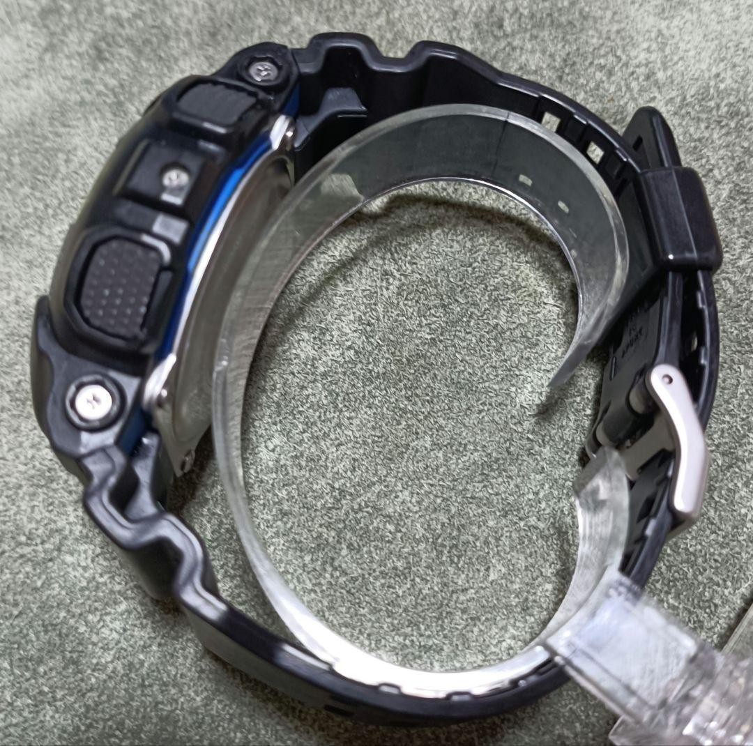 CASIO G SHOCK GA 100CB Matte Black x Blue