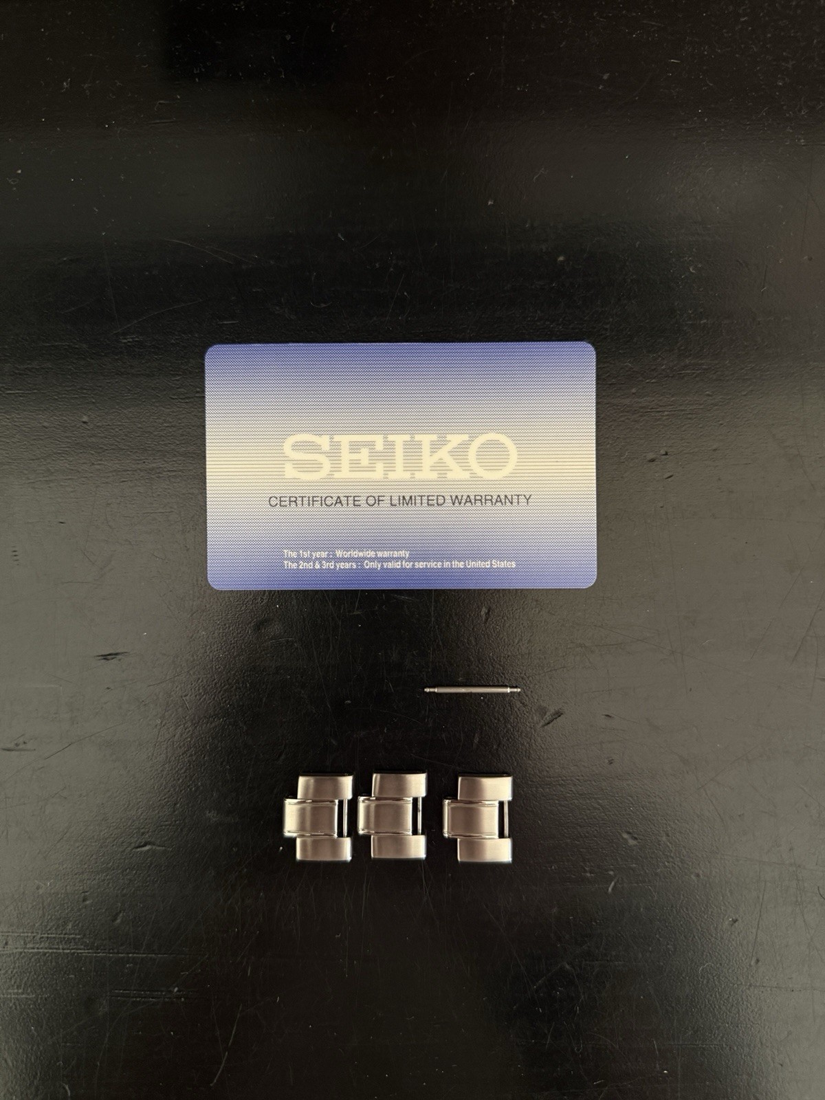 Seiko SUR361 Day/Date Black Dial Silver Stainless Bracelet Watch 100m Analog