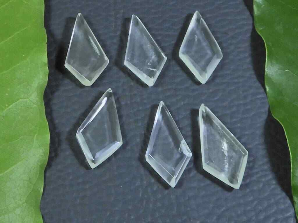 10X20MM Natural Crystal Quartz Kite Shape Side Cut Loose Gemstone 5Pcs Lot