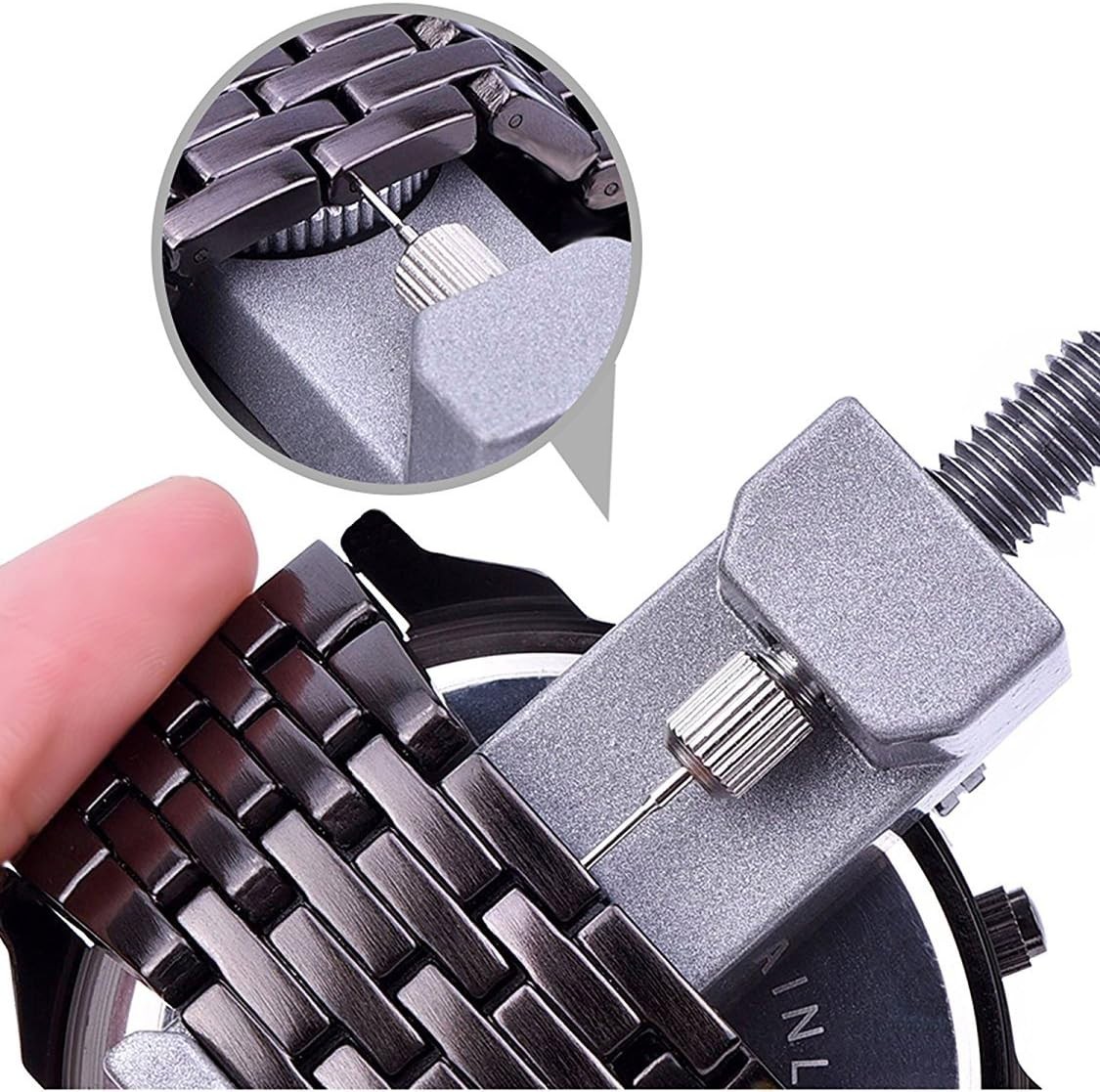 Metal Adjustable Watch Band Strap Bracelet Link Pin Remover Repair Tool Kit US
