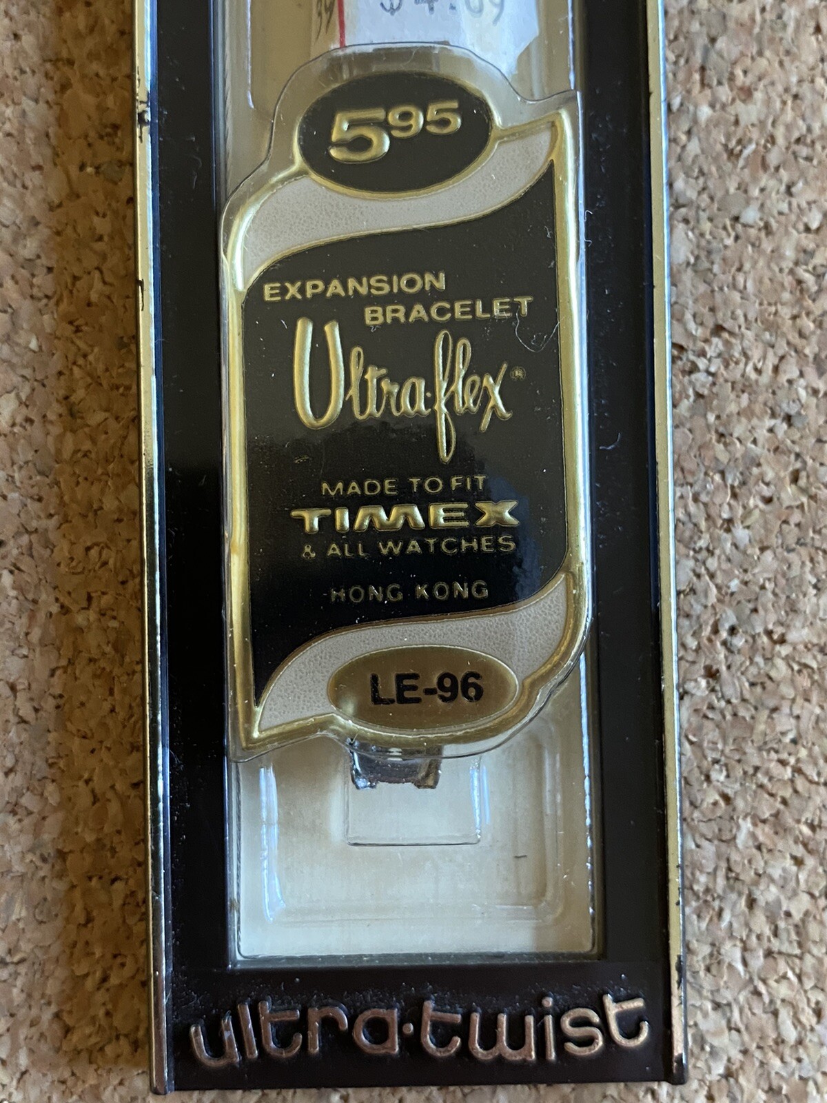 Vintage TIMEX ULTRA TWIST ADJUSTABLE WATCH BAND LE-96 Women’s 1/4″ NOS Silver