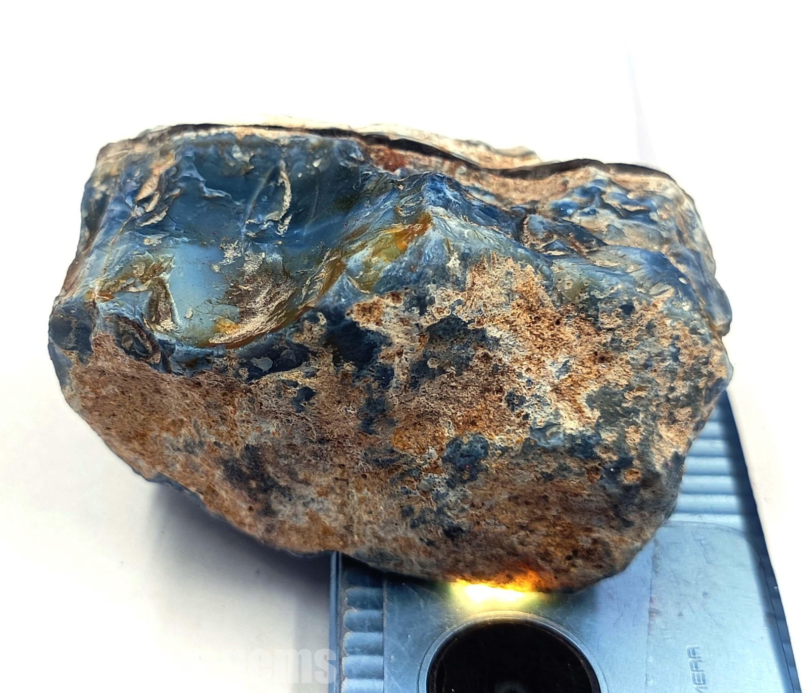 Rare 719.5Ct Natural Sky-Blue Opal Uncut Rough IGL Certified Loose Gemstone 5DNC