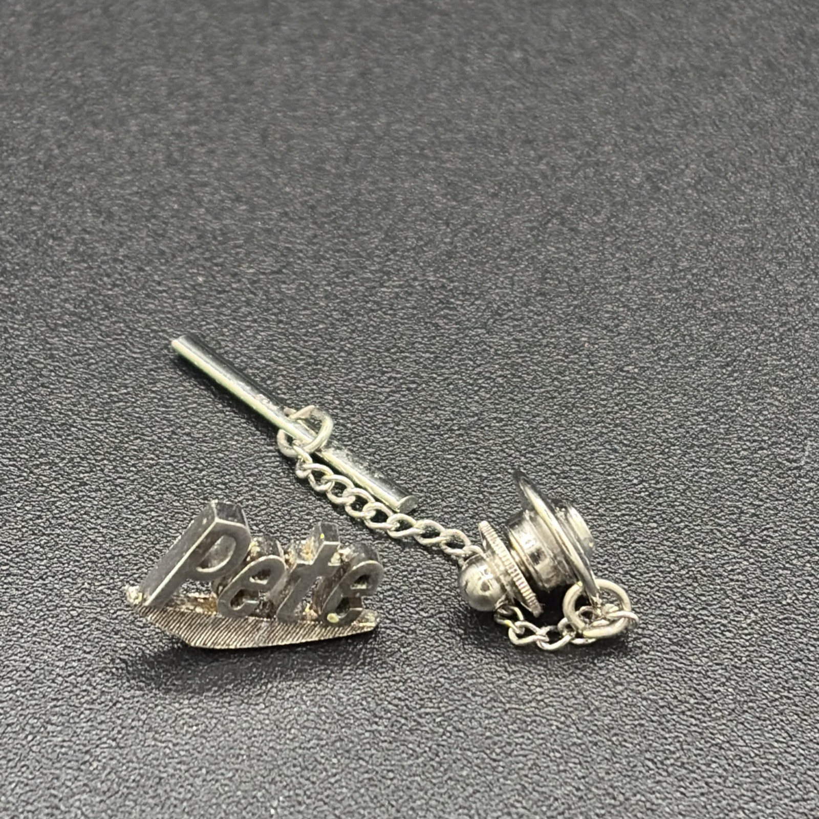 Vintage Brass Monogrammed Ring – PETE And Personalized Tie Tack