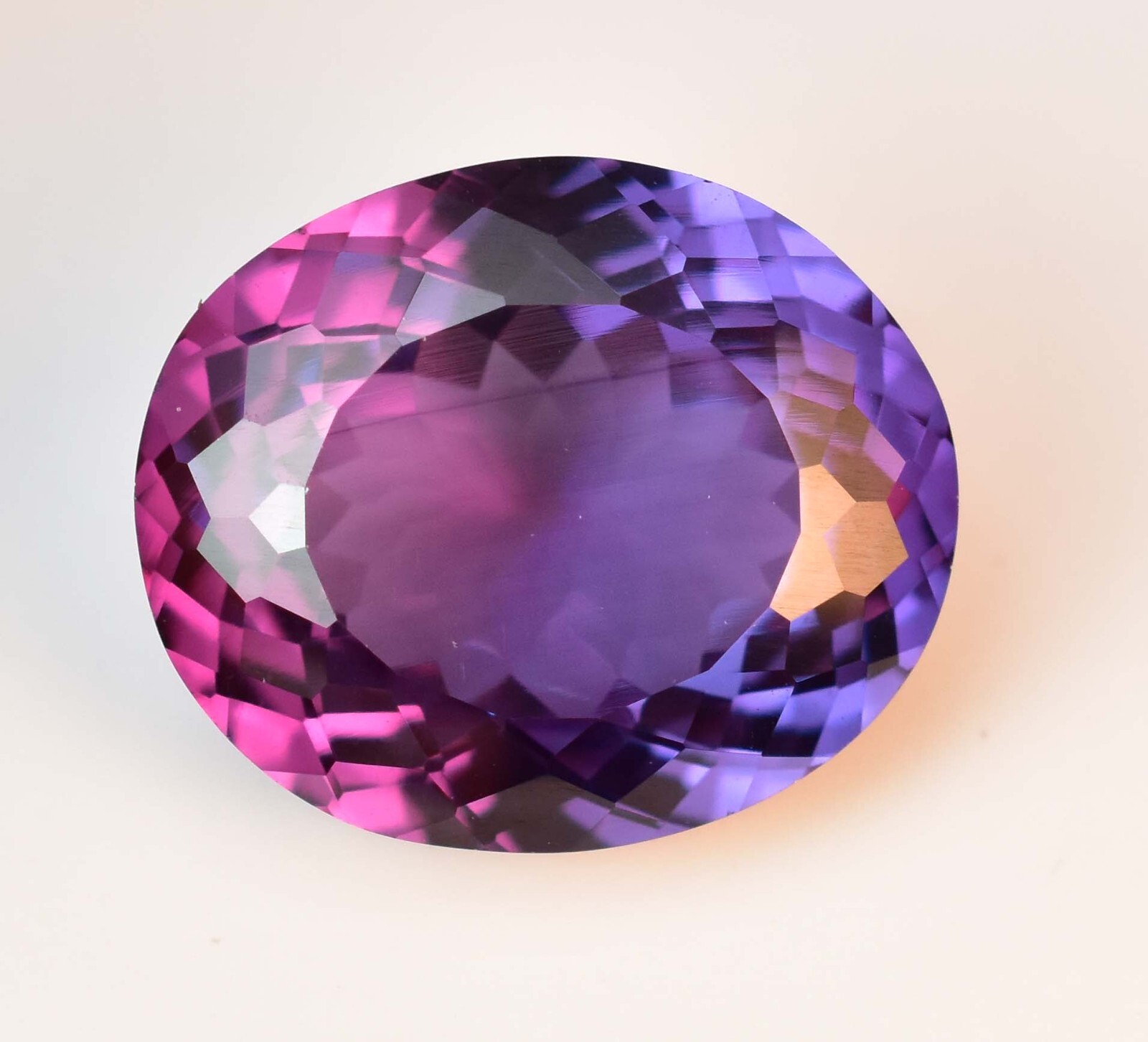 Flawless Natural Color Change Alexandrite 24.90 Ct Certified Oval Loose Gemstone