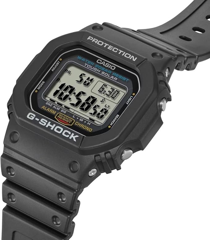 CASIO G-SHOCK Origin 5600 Series World Time Solar Men’s Watch G-5600UE-1DR