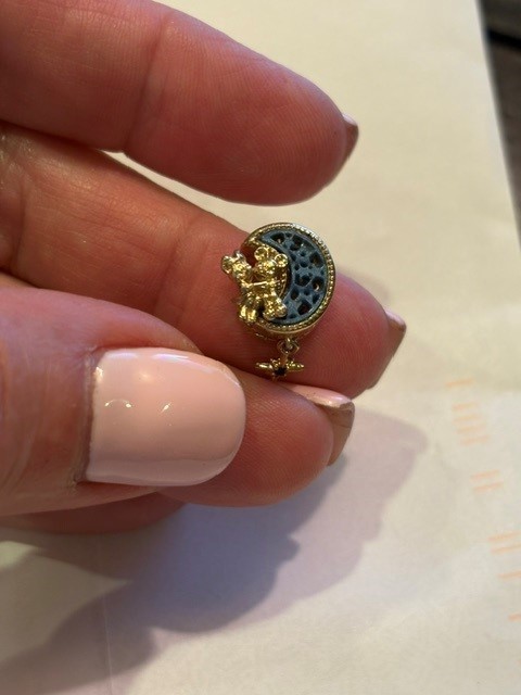 pandora charm authentic disney 14 K Gold Plated Mickey and Minnie Mouse