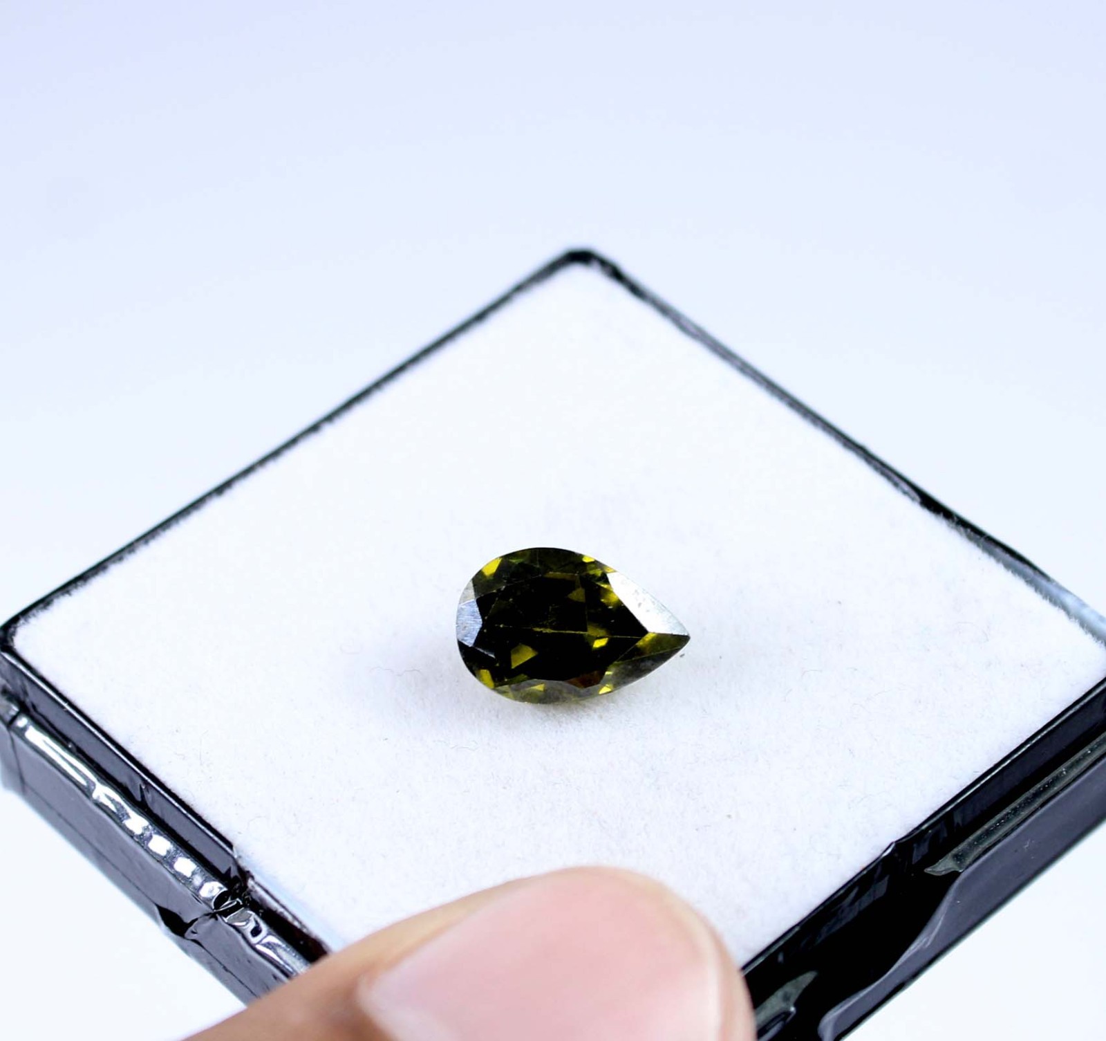 Natural 5.90 Ct Green Tourmaline Pear Gems Certified T28603 Columbus Day Deal