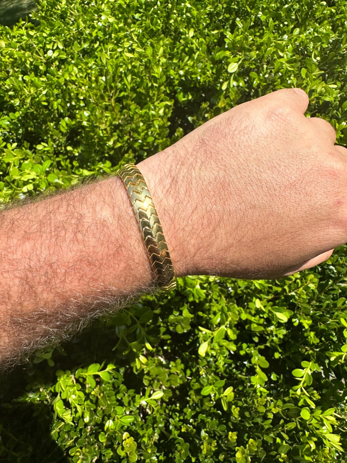 Custom Monaco Snake Bracelet Real 14k Gold Plated 925 Silver 10mm Men Ladies