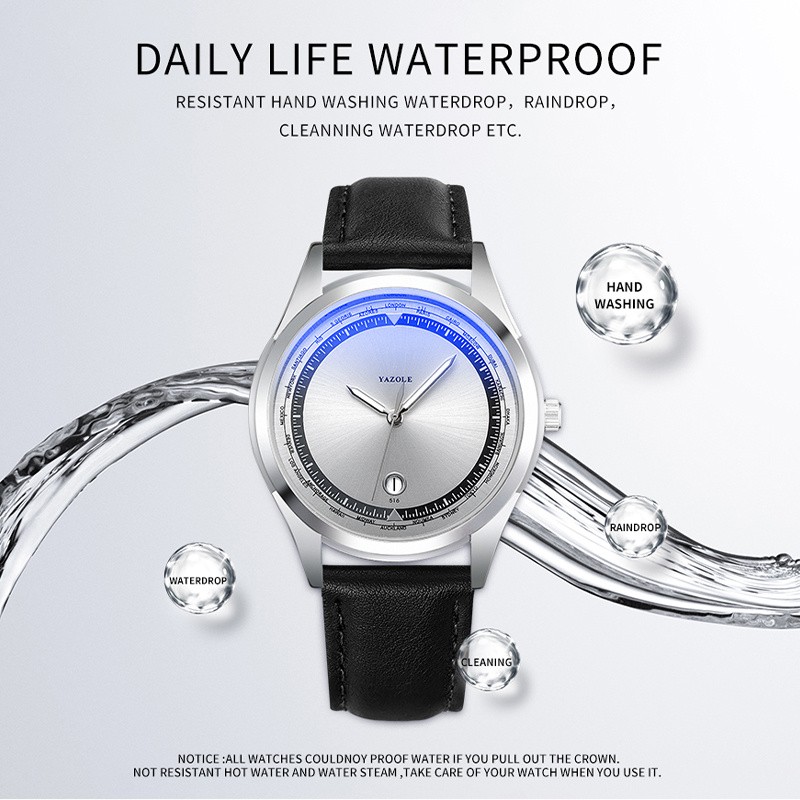 Men Quartz Wristwatch Case Analog Casual Business Gift For Fathers Husband