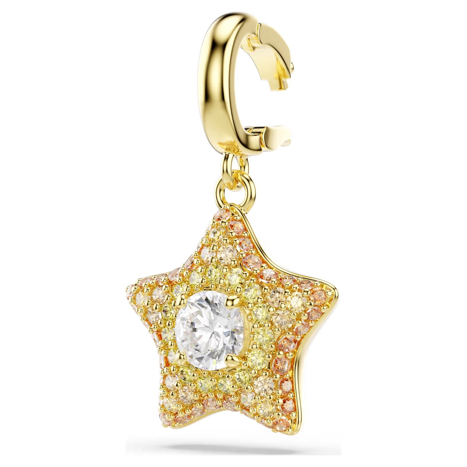 Swarovski Zirconia Sublima Charm, Round Cut, Star Yellow 18K Gold Plated 5755514