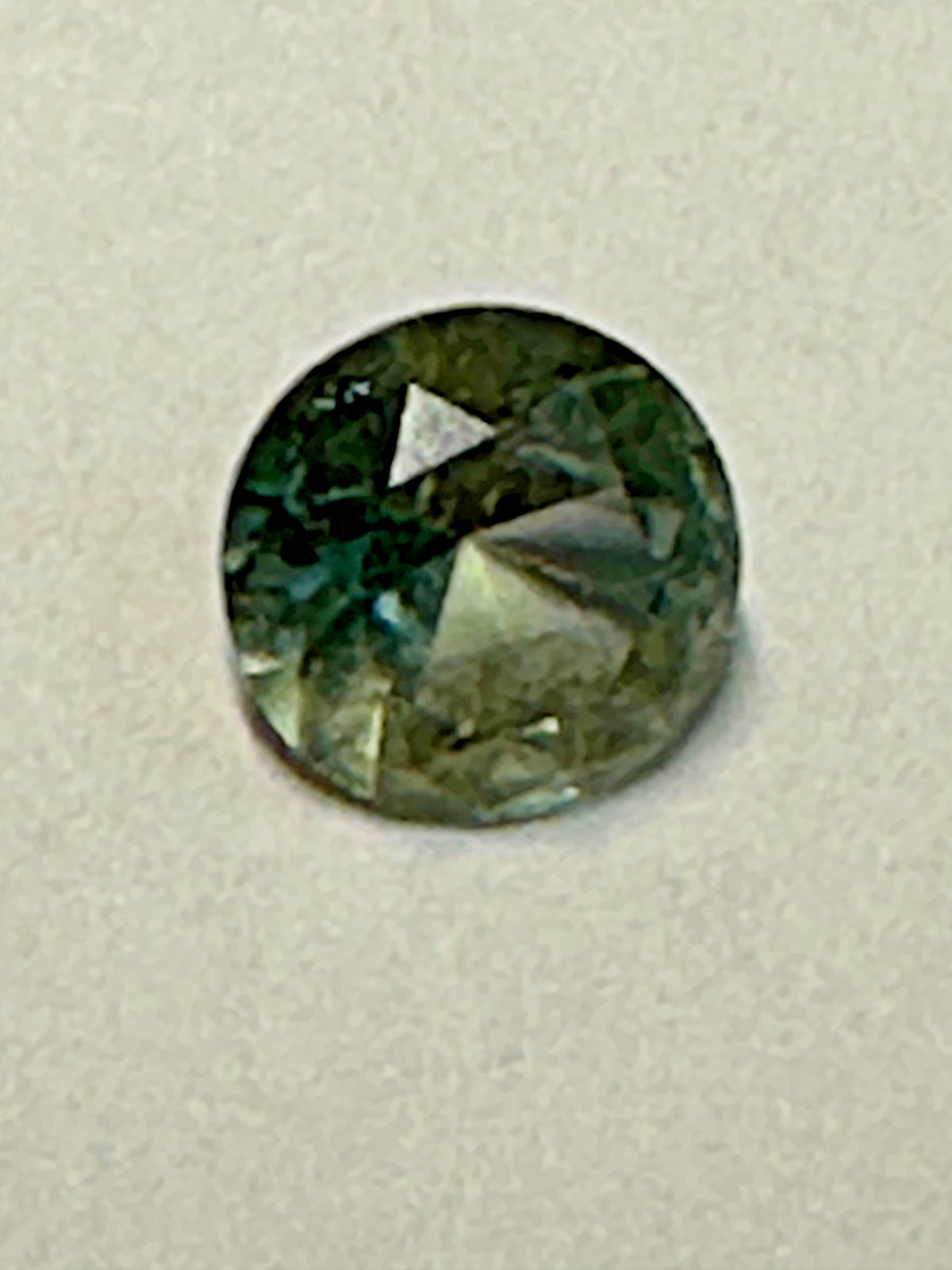 Genuine MONTANA BLUE GREEN SAPPHIRE Round .60ct, 5. mm, 3.0mm Gemstone #55