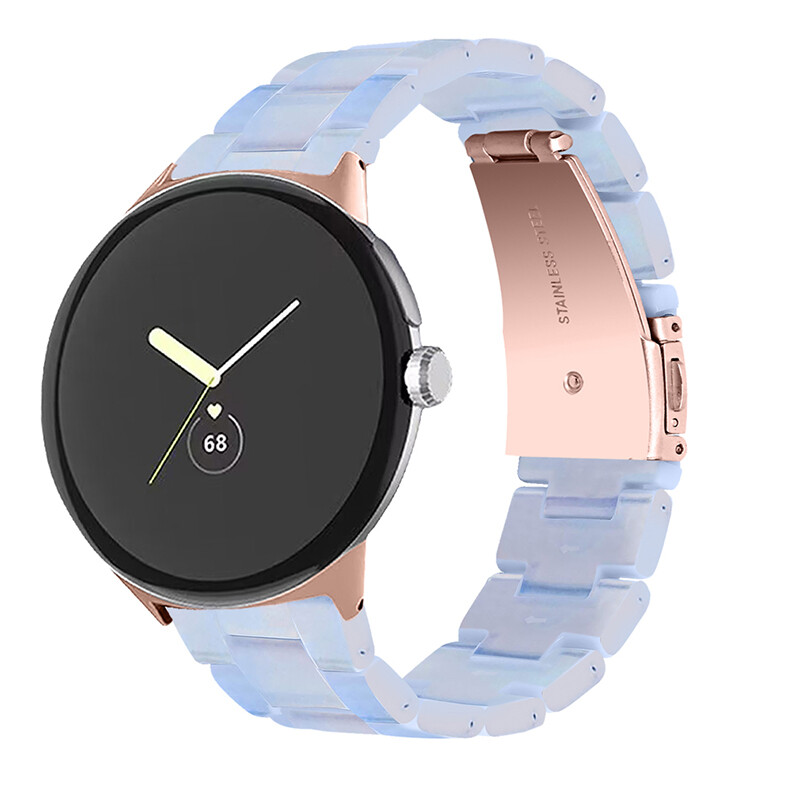 Replacement For Google Pixel Watch 1 2 Resin Stainless Steel Watch Band Strap