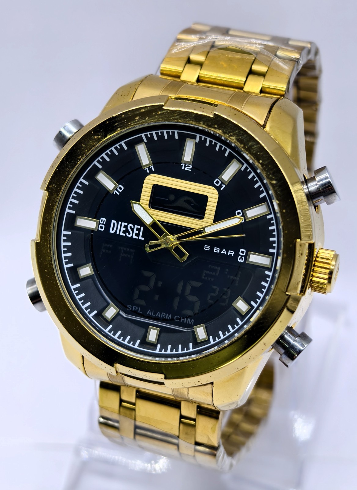Beautiful DIESEL 5 Bar Ana-Digi Dial Quartz Men’s wrist Watch Free Shipping