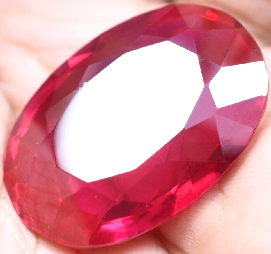 Natural 93.35 Ct Mogok Pink Huge Ruby Sparkling GGL Certified Loose Gemstone