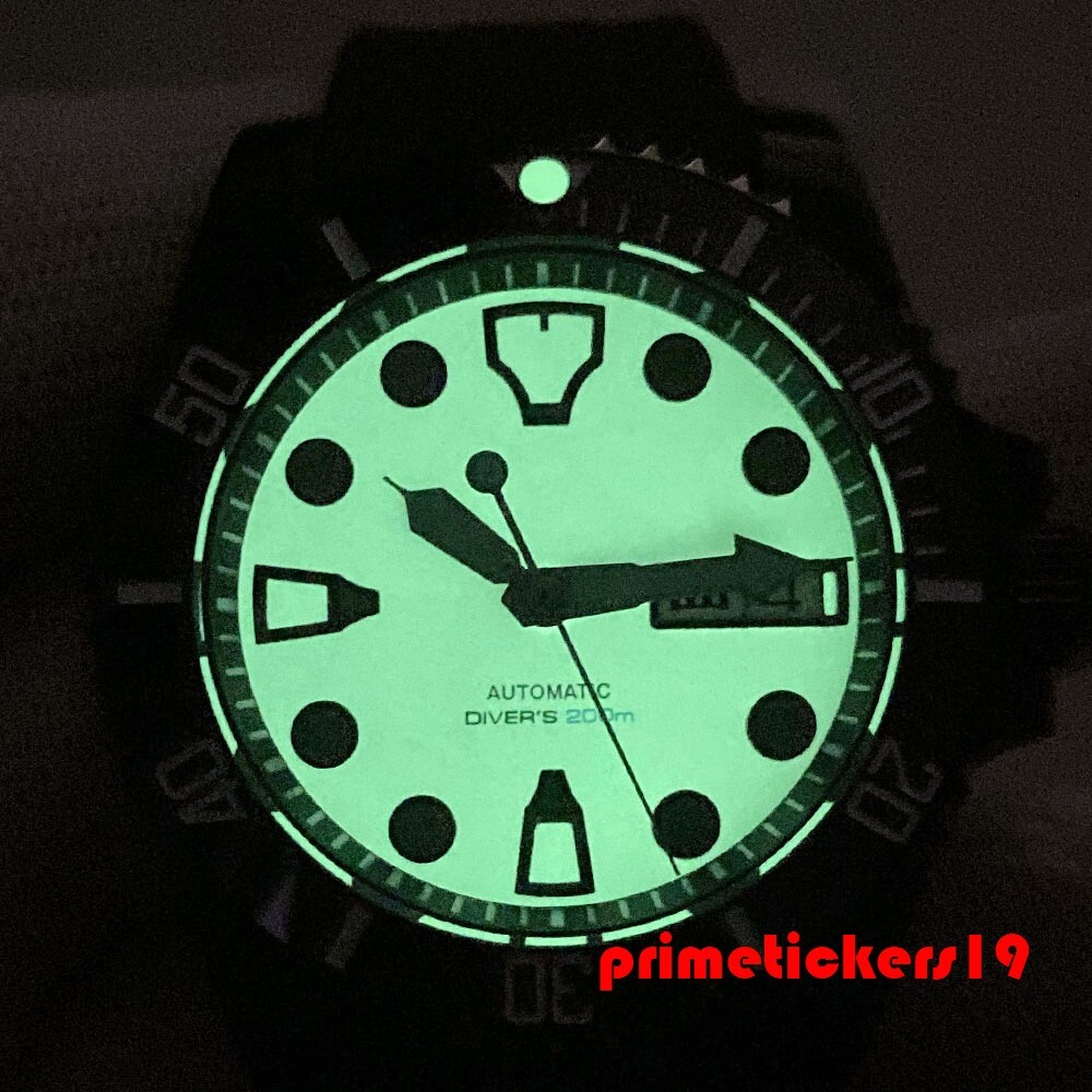 Tandorio NH36 Full Lume Dial Black Pvd 40mm Sapphire Automatic Men’s Watch Date