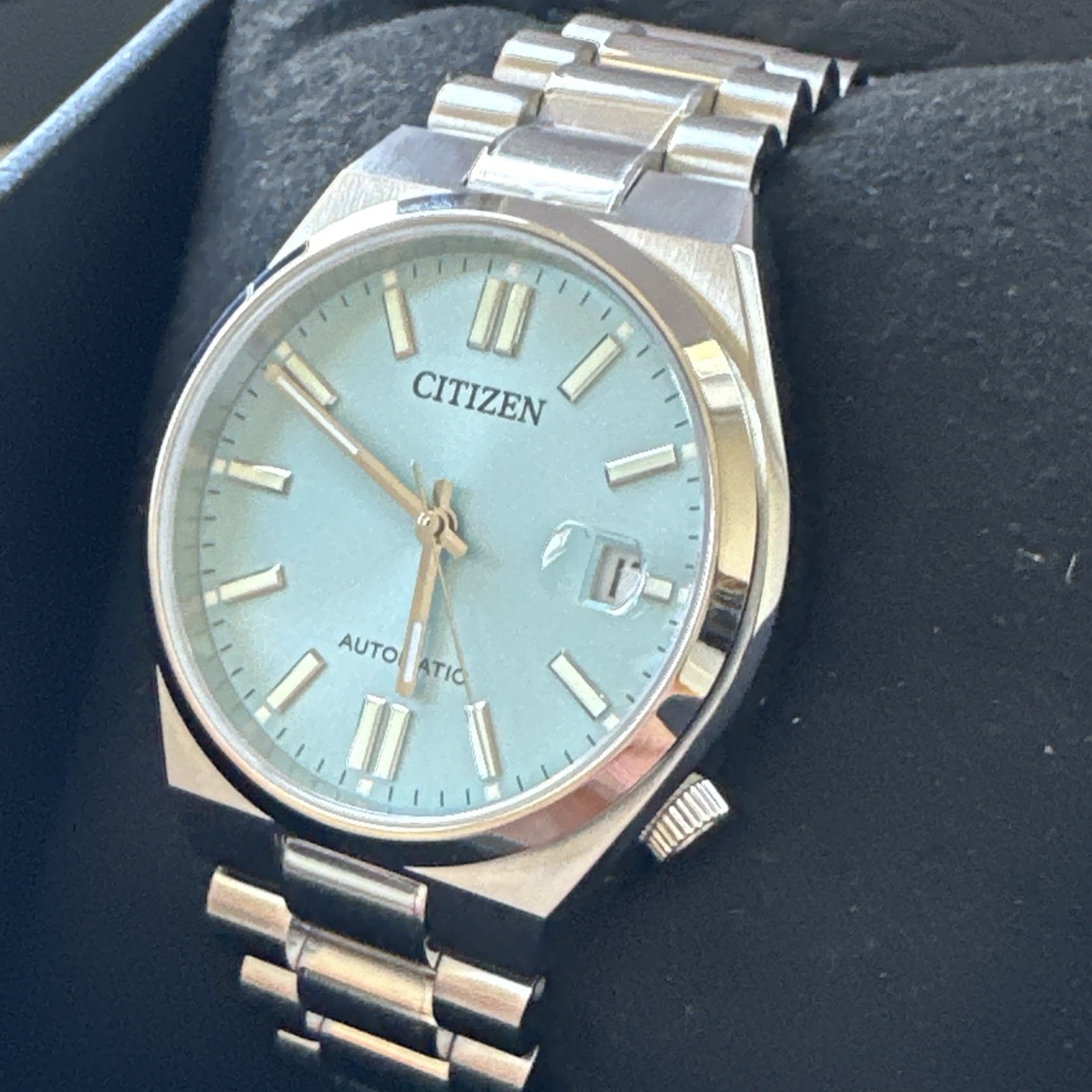 Citizen Men’s Tsuyosa Automatic Blue Stainless Steel Date Watch 40MM NJ0151-53M